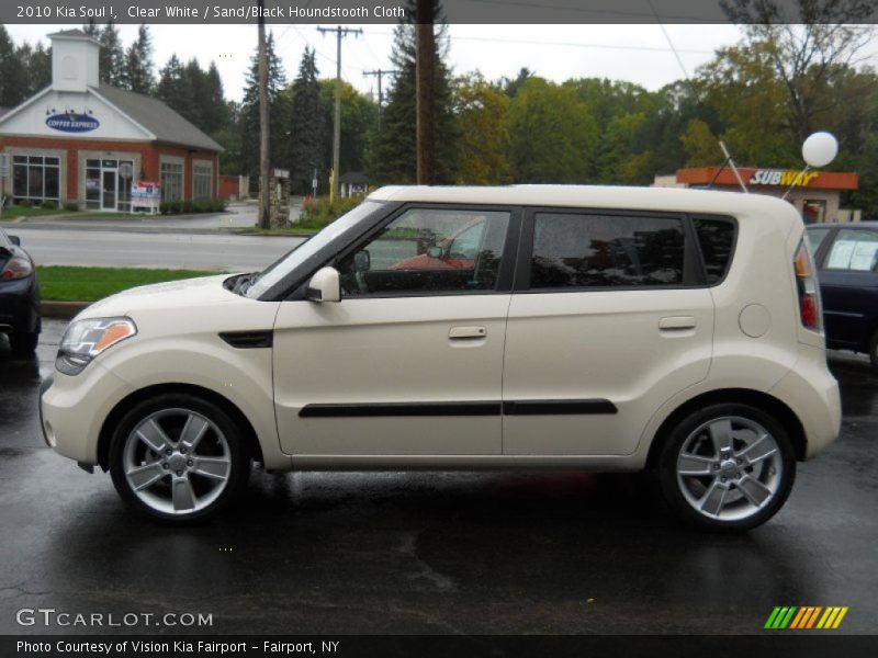 Clear White / Sand/Black Houndstooth Cloth 2010 Kia Soul !