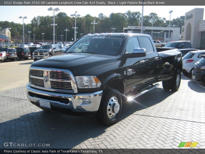 Front 3/4 View of 2012 Ram 3500 HD Laramie Longhorn Crew Cab 4x4 Dually