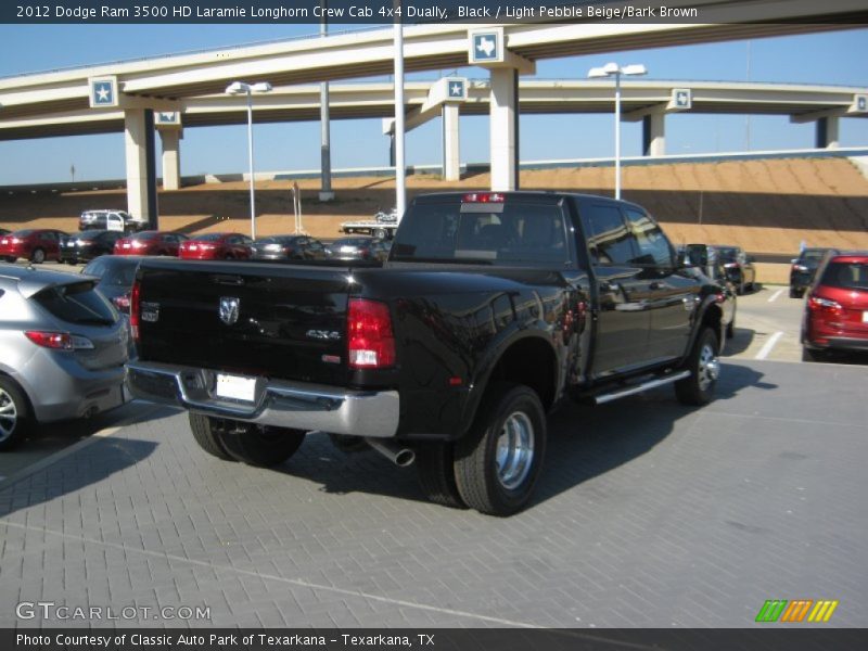 Black / Light Pebble Beige/Bark Brown 2012 Dodge Ram 3500 HD Laramie Longhorn Crew Cab 4x4 Dually
