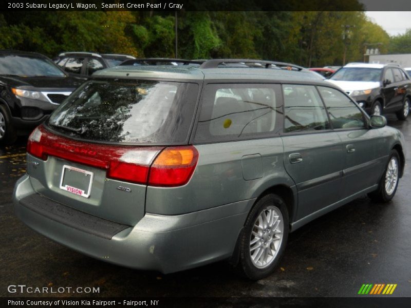 Seamist Green Pearl / Gray 2003 Subaru Legacy L Wagon