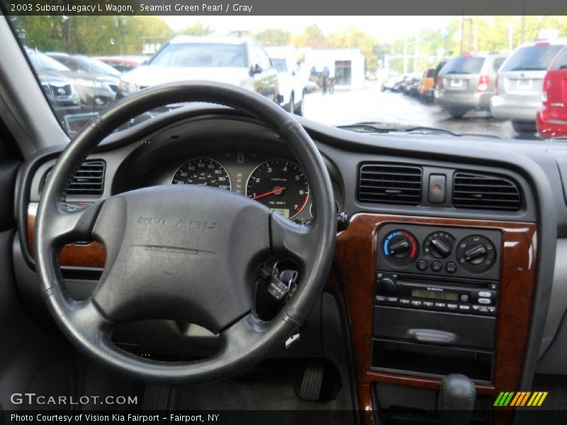 Seamist Green Pearl / Gray 2003 Subaru Legacy L Wagon