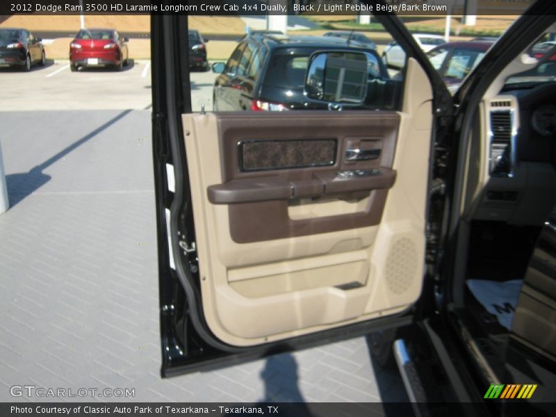 Black / Light Pebble Beige/Bark Brown 2012 Dodge Ram 3500 HD Laramie Longhorn Crew Cab 4x4 Dually