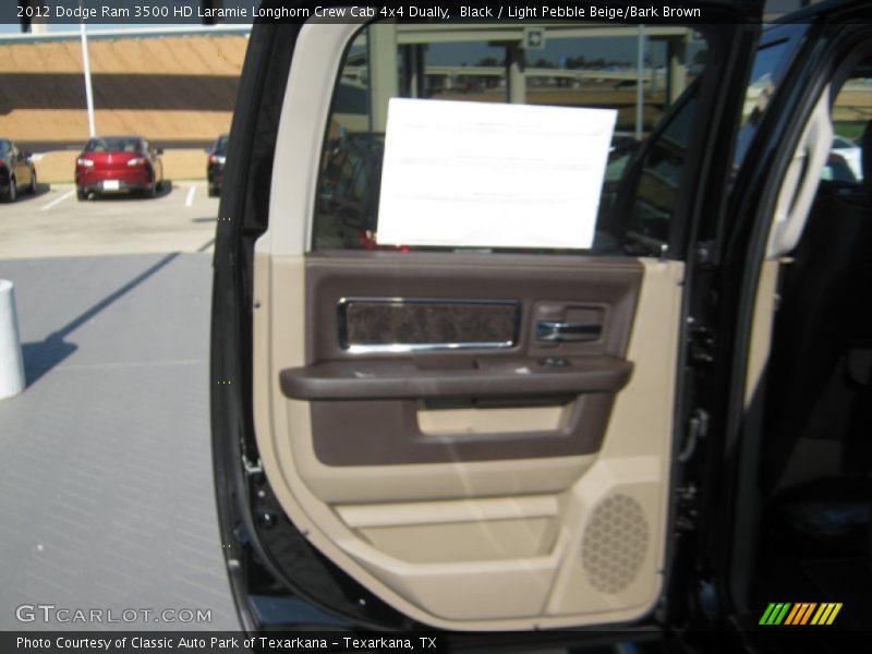 Black / Light Pebble Beige/Bark Brown 2012 Dodge Ram 3500 HD Laramie Longhorn Crew Cab 4x4 Dually