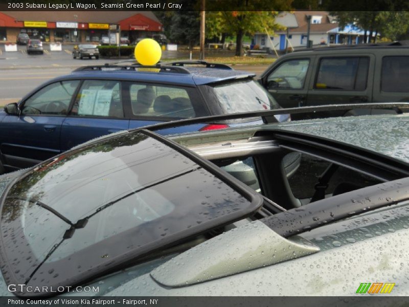 Seamist Green Pearl / Gray 2003 Subaru Legacy L Wagon