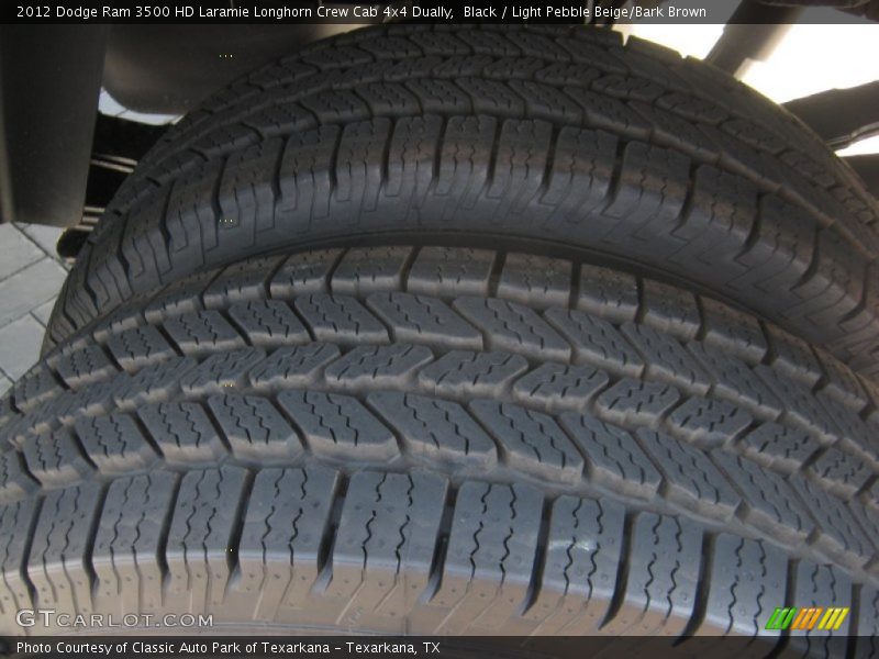 Black / Light Pebble Beige/Bark Brown 2012 Dodge Ram 3500 HD Laramie Longhorn Crew Cab 4x4 Dually