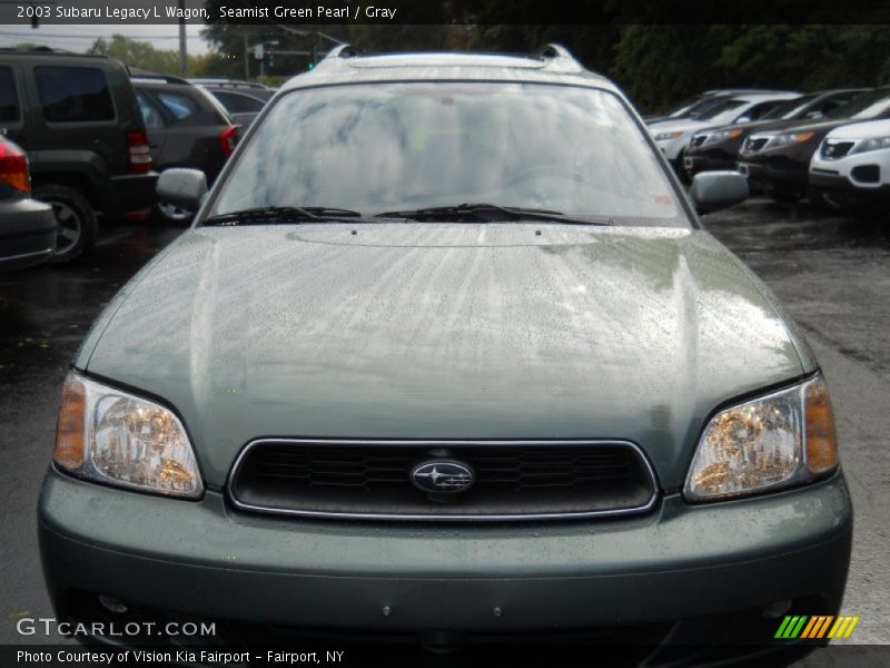 Seamist Green Pearl / Gray 2003 Subaru Legacy L Wagon