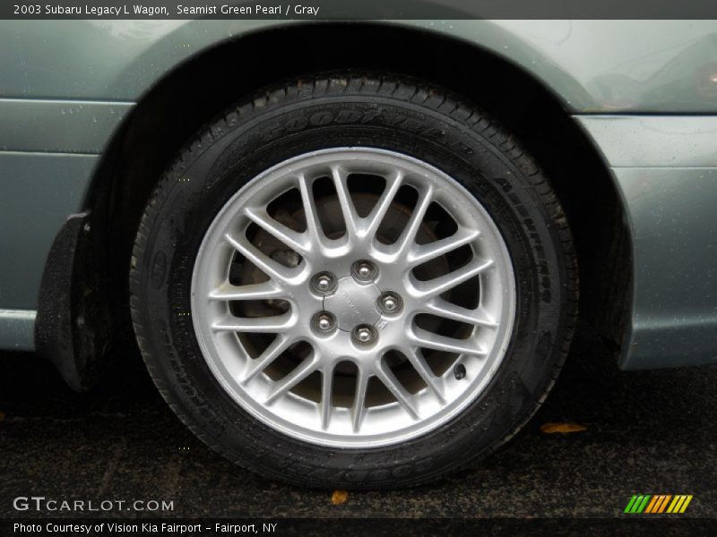 Seamist Green Pearl / Gray 2003 Subaru Legacy L Wagon