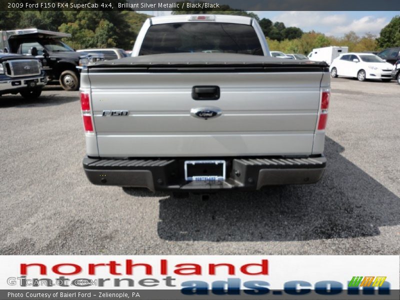 Brilliant Silver Metallic / Black/Black 2009 Ford F150 FX4 SuperCab 4x4