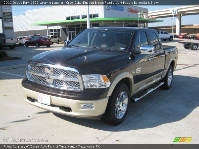 Rugged Brown Pearl / Light Pebble Beige/Bark Brown 2011 Dodge Ram 1500 Laramie Longhorn Crew Cab