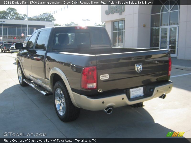Rugged Brown Pearl / Light Pebble Beige/Bark Brown 2011 Dodge Ram 1500 Laramie Longhorn Crew Cab