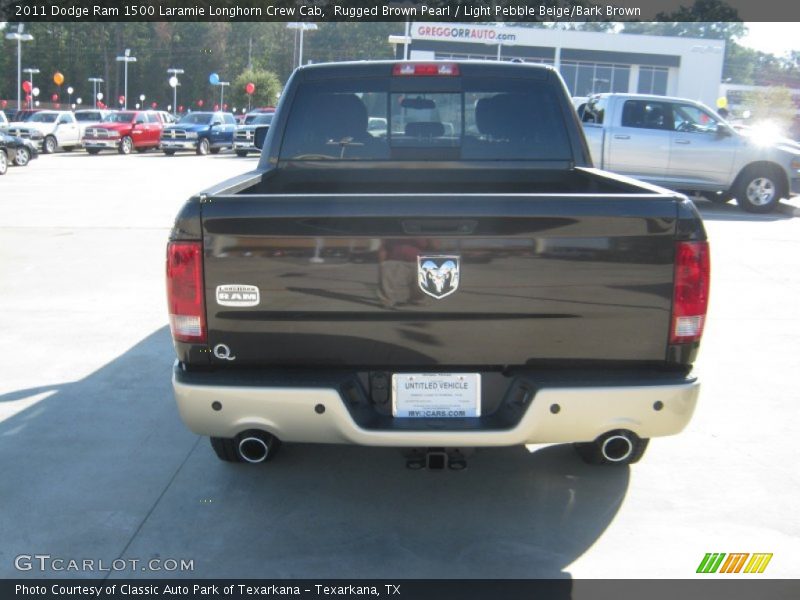 Rugged Brown Pearl / Light Pebble Beige/Bark Brown 2011 Dodge Ram 1500 Laramie Longhorn Crew Cab