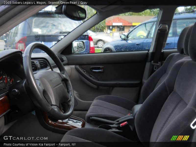 Seamist Green Pearl / Gray 2003 Subaru Legacy L Wagon