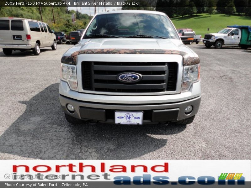 Brilliant Silver Metallic / Black/Black 2009 Ford F150 FX4 SuperCab 4x4