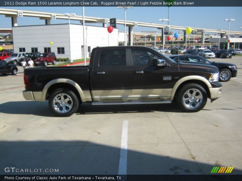 Rugged Brown Pearl / Light Pebble Beige/Bark Brown 2011 Dodge Ram 1500 Laramie Longhorn Crew Cab