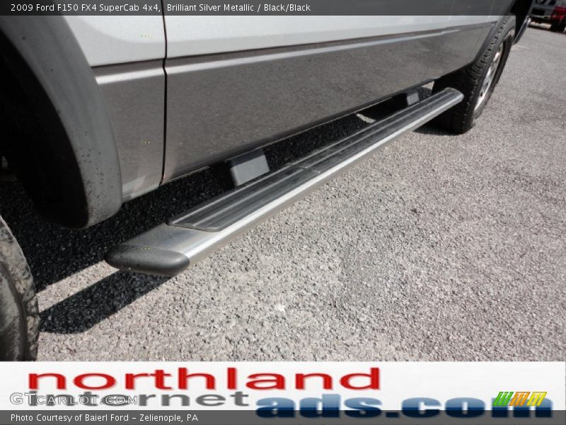 Brilliant Silver Metallic / Black/Black 2009 Ford F150 FX4 SuperCab 4x4