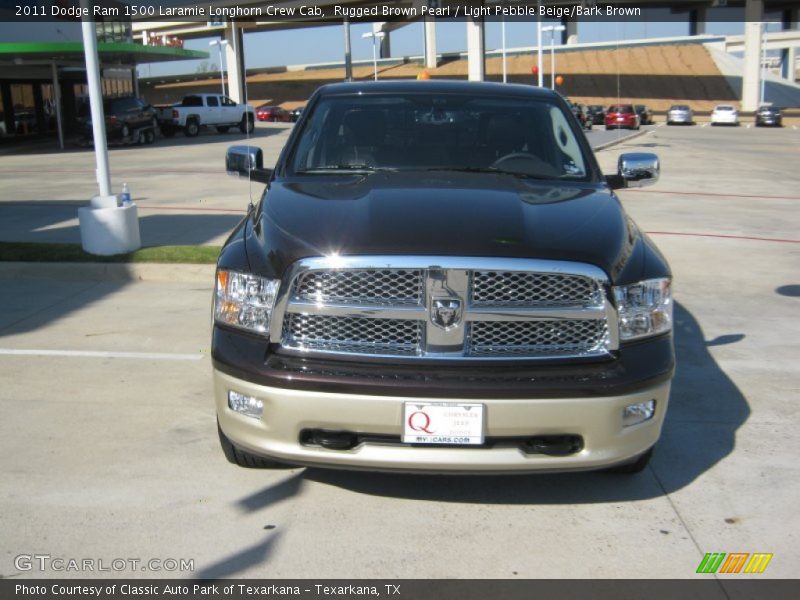 Rugged Brown Pearl / Light Pebble Beige/Bark Brown 2011 Dodge Ram 1500 Laramie Longhorn Crew Cab