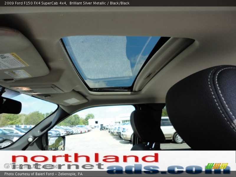 Brilliant Silver Metallic / Black/Black 2009 Ford F150 FX4 SuperCab 4x4