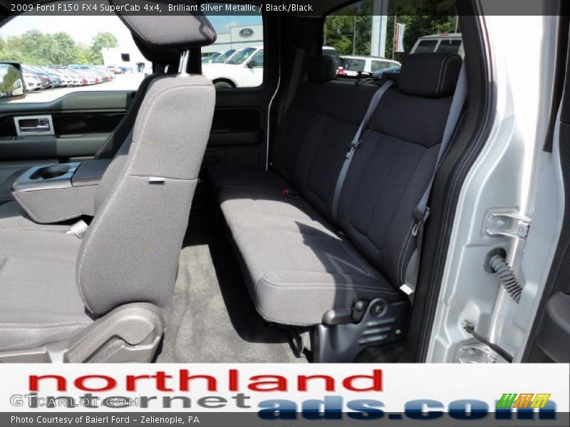 Brilliant Silver Metallic / Black/Black 2009 Ford F150 FX4 SuperCab 4x4