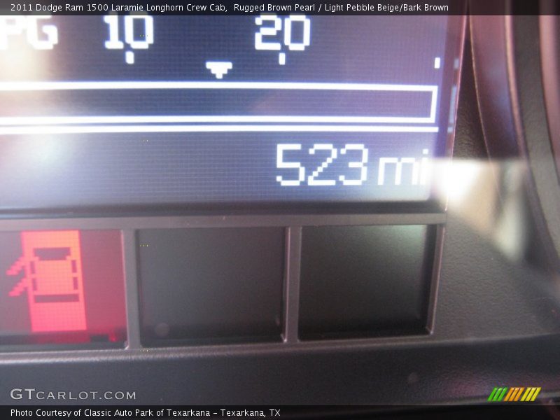 Rugged Brown Pearl / Light Pebble Beige/Bark Brown 2011 Dodge Ram 1500 Laramie Longhorn Crew Cab