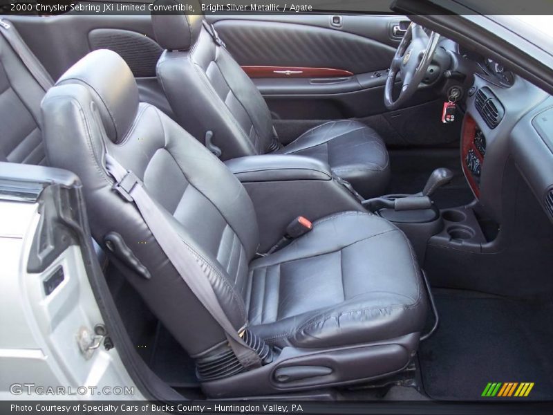 Bright Silver Metallic / Agate 2000 Chrysler Sebring JXi Limited Convertible