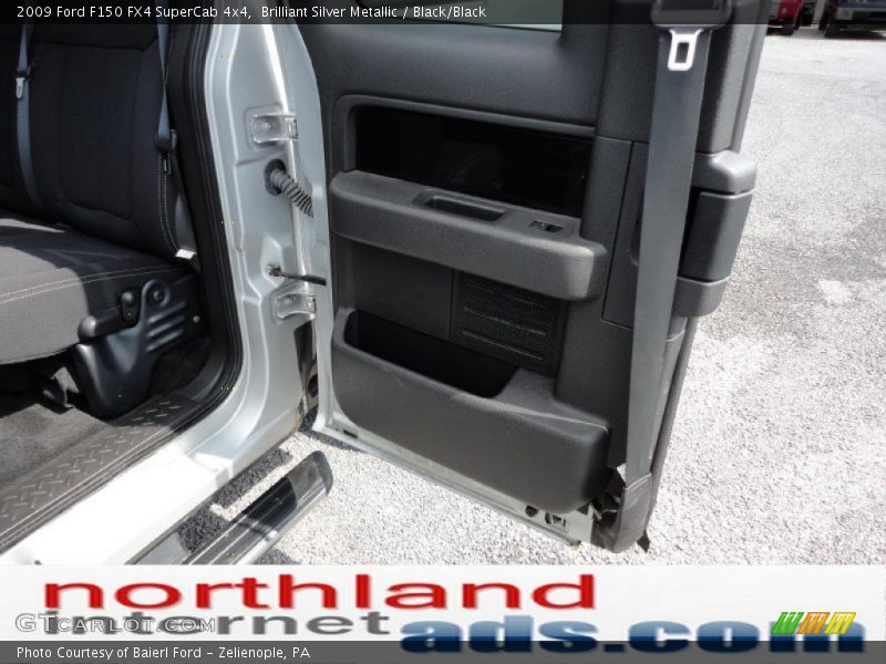Brilliant Silver Metallic / Black/Black 2009 Ford F150 FX4 SuperCab 4x4