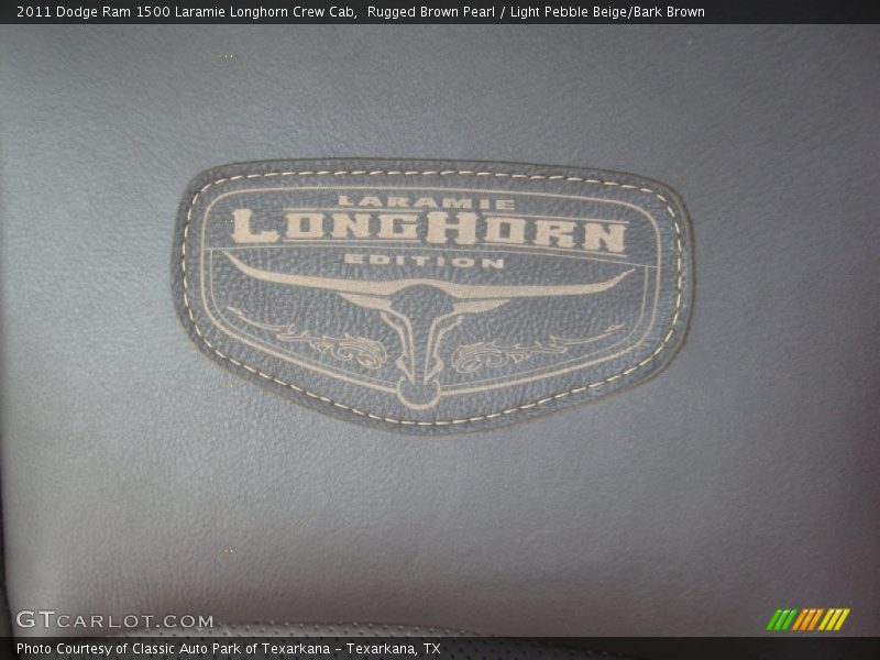 Rugged Brown Pearl / Light Pebble Beige/Bark Brown 2011 Dodge Ram 1500 Laramie Longhorn Crew Cab