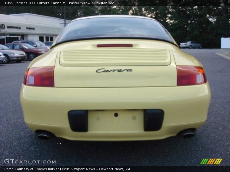 Pastel Yellow / Boxster Red 1999 Porsche 911 Carrera Cabriolet