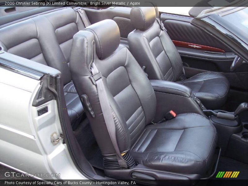 Bright Silver Metallic / Agate 2000 Chrysler Sebring JXi Limited Convertible