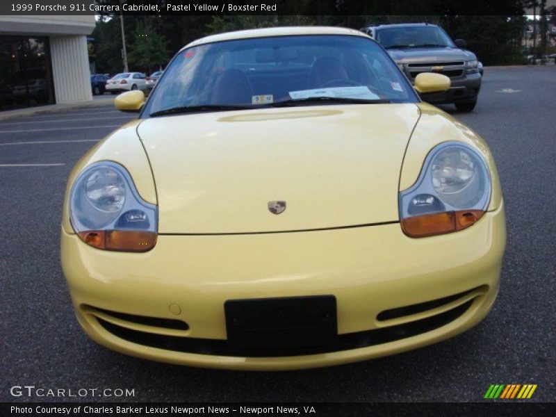 Pastel Yellow / Boxster Red 1999 Porsche 911 Carrera Cabriolet