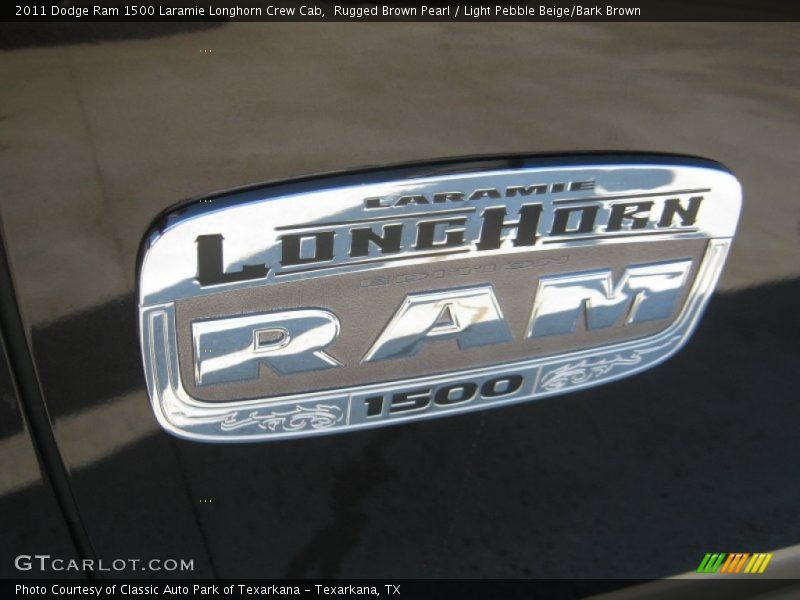 Rugged Brown Pearl / Light Pebble Beige/Bark Brown 2011 Dodge Ram 1500 Laramie Longhorn Crew Cab