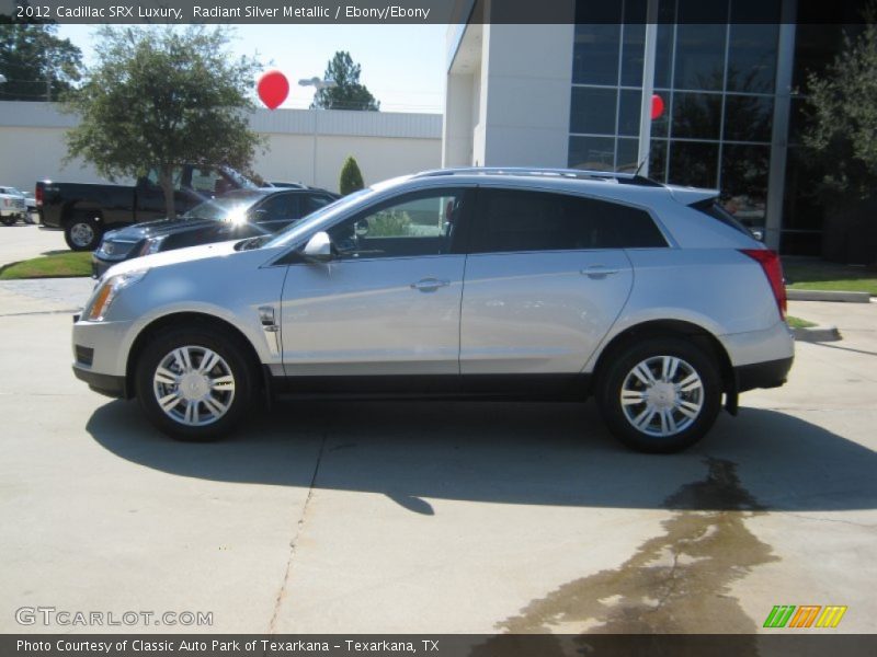 Radiant Silver Metallic / Ebony/Ebony 2012 Cadillac SRX Luxury
