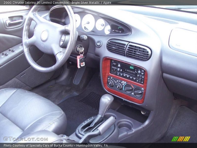 Bright Silver Metallic / Agate 2000 Chrysler Sebring JXi Limited Convertible