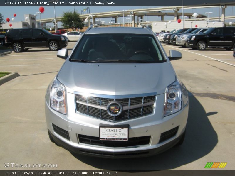 Radiant Silver Metallic / Ebony/Ebony 2012 Cadillac SRX Luxury