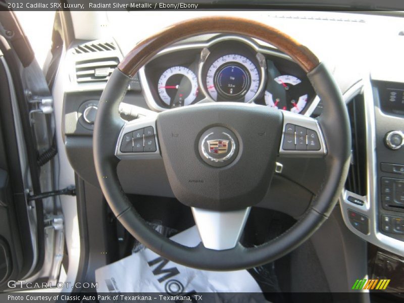 Radiant Silver Metallic / Ebony/Ebony 2012 Cadillac SRX Luxury