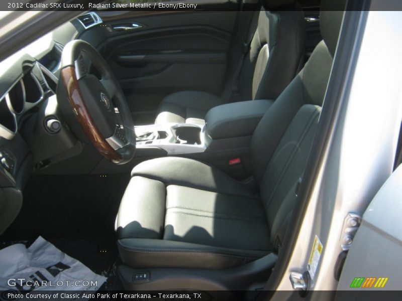 Radiant Silver Metallic / Ebony/Ebony 2012 Cadillac SRX Luxury