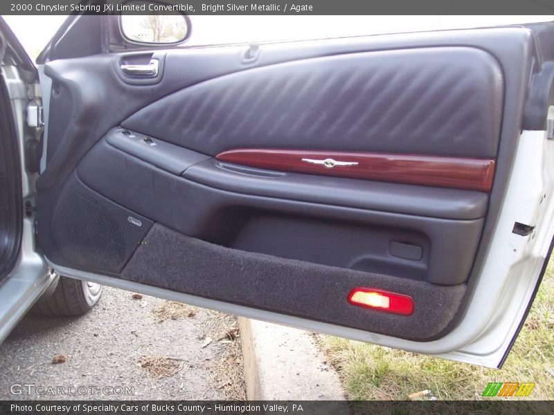 Bright Silver Metallic / Agate 2000 Chrysler Sebring JXi Limited Convertible
