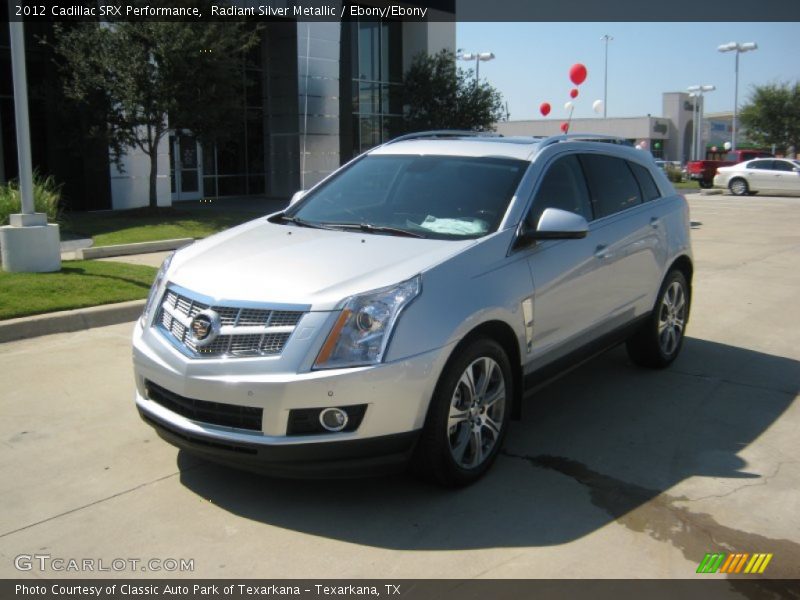 Radiant Silver Metallic / Ebony/Ebony 2012 Cadillac SRX Performance
