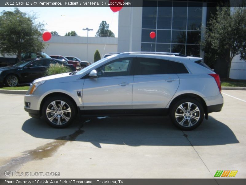Radiant Silver Metallic / Ebony/Ebony 2012 Cadillac SRX Performance