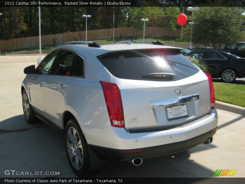 Radiant Silver Metallic / Ebony/Ebony 2012 Cadillac SRX Performance