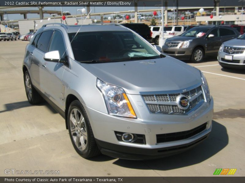 Radiant Silver Metallic / Ebony/Ebony 2012 Cadillac SRX Performance