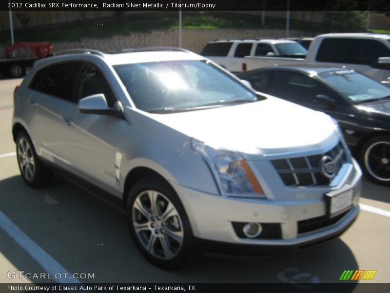 Radiant Silver Metallic / Titanium/Ebony 2012 Cadillac SRX Performance