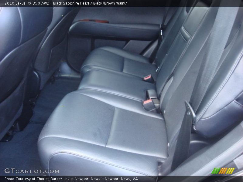 Black Sapphire Pearl / Black/Brown Walnut 2010 Lexus RX 350 AWD
