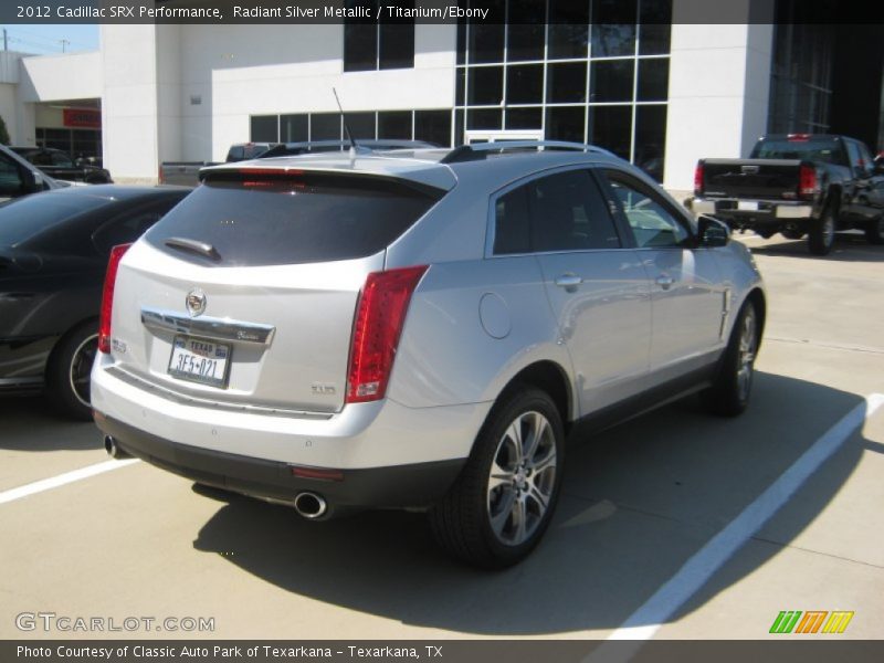 Radiant Silver Metallic / Titanium/Ebony 2012 Cadillac SRX Performance