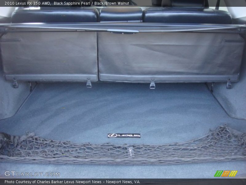 Black Sapphire Pearl / Black/Brown Walnut 2010 Lexus RX 350 AWD