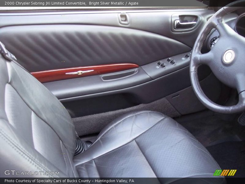 Bright Silver Metallic / Agate 2000 Chrysler Sebring JXi Limited Convertible