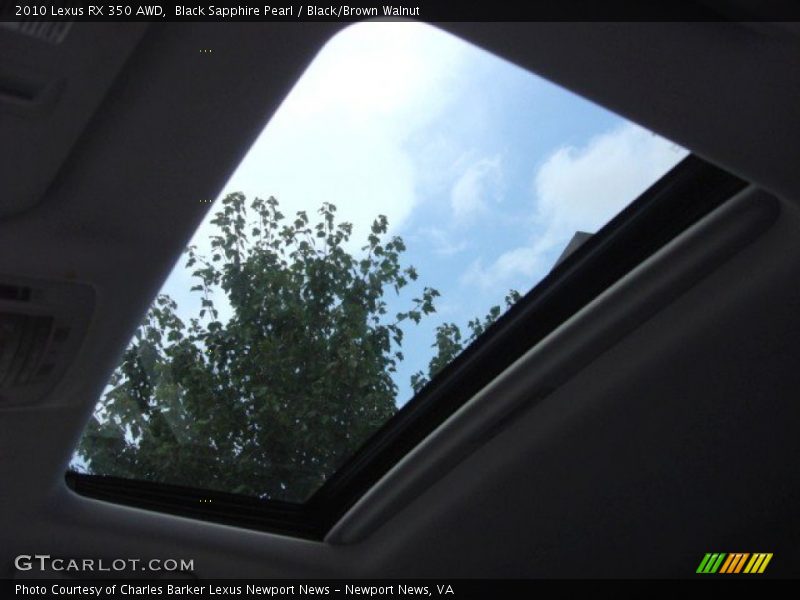 Black Sapphire Pearl / Black/Brown Walnut 2010 Lexus RX 350 AWD
