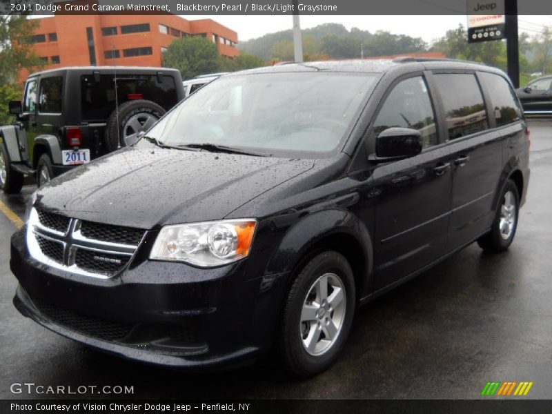 Blackberry Pearl / Black/Light Graystone 2011 Dodge Grand Caravan Mainstreet