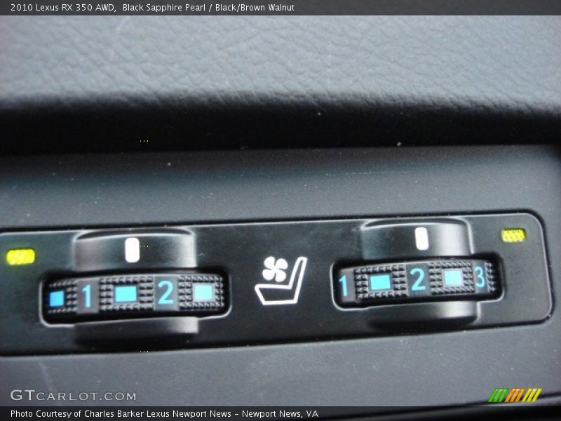 Black Sapphire Pearl / Black/Brown Walnut 2010 Lexus RX 350 AWD