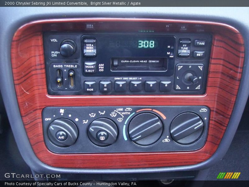 Bright Silver Metallic / Agate 2000 Chrysler Sebring JXi Limited Convertible