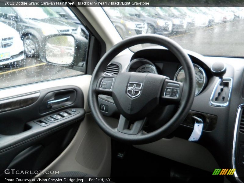 Blackberry Pearl / Black/Light Graystone 2011 Dodge Grand Caravan Mainstreet